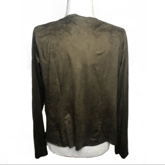 Boohoo Faux Suede Waterfall Jacket - Picture 3 of 4